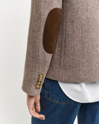 Blazer con motivo a spina di pesce regular fit