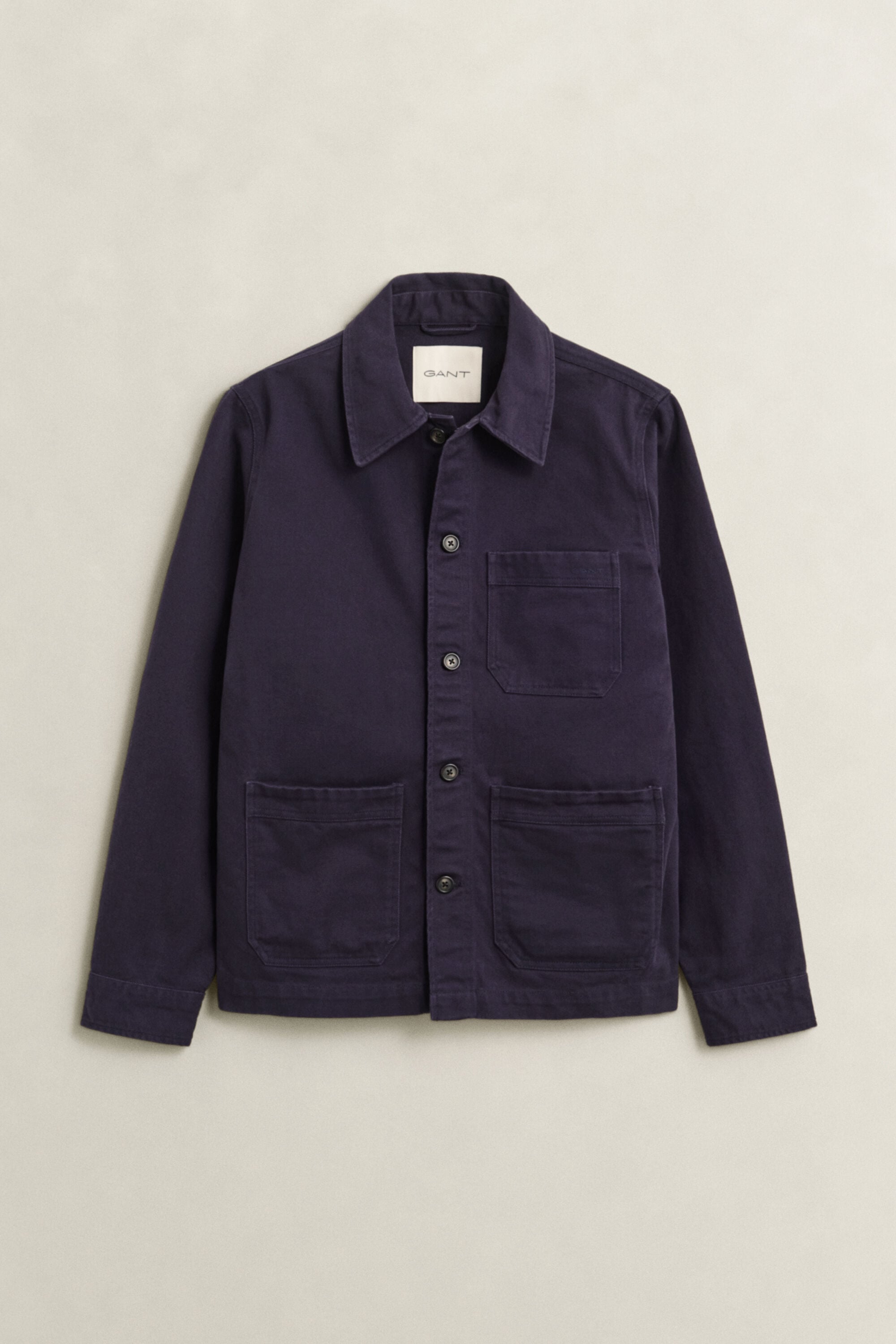 Camicia giacca in twill spazzolato