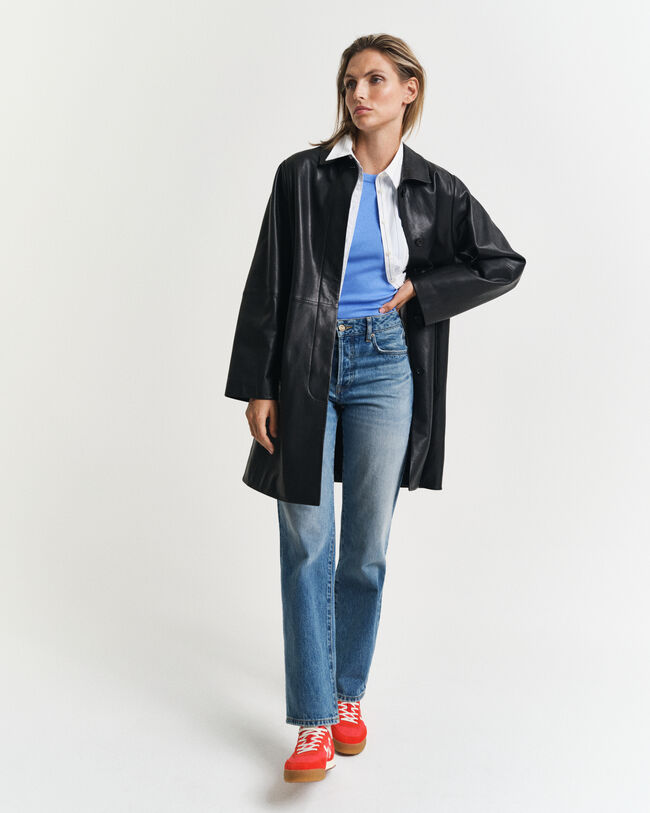 Top a coste con collo alto