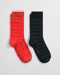 Confezione regalo Metallic da 2 paia di calzini a righe