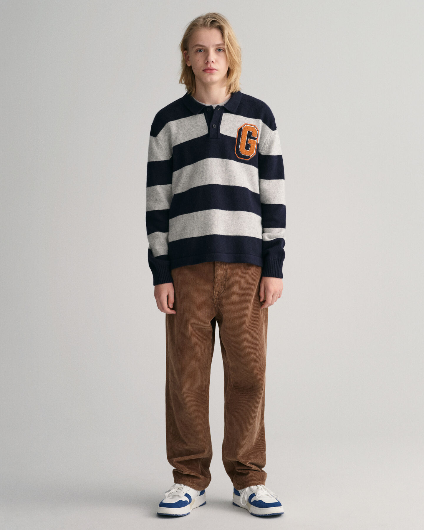 Pantaloni in velluto a coste con vestibilit&agrave; ampia Teen Boys