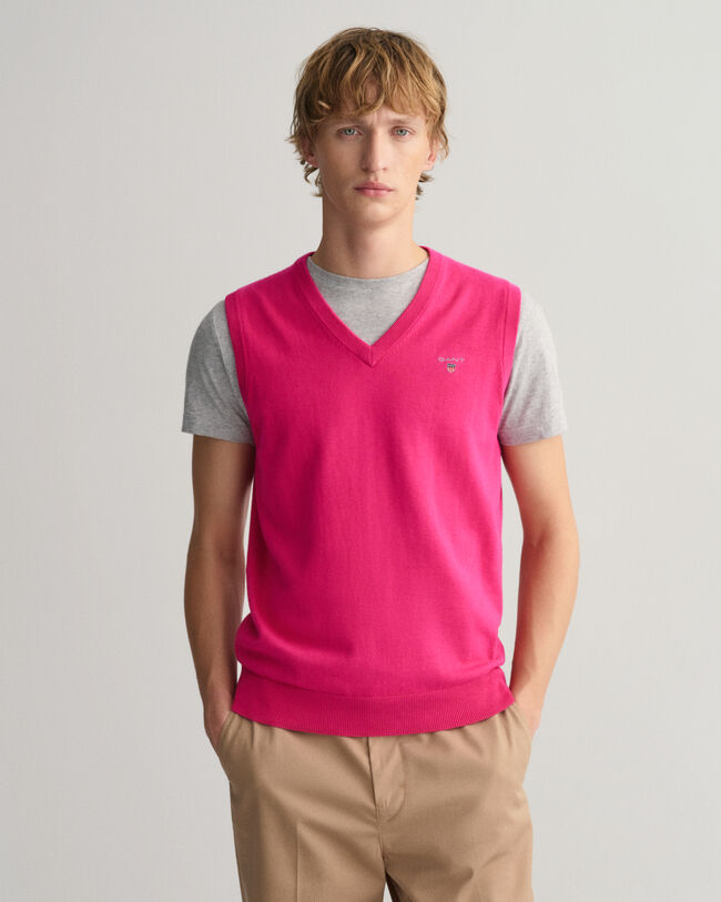 Gilet in maglia di cotone Classic