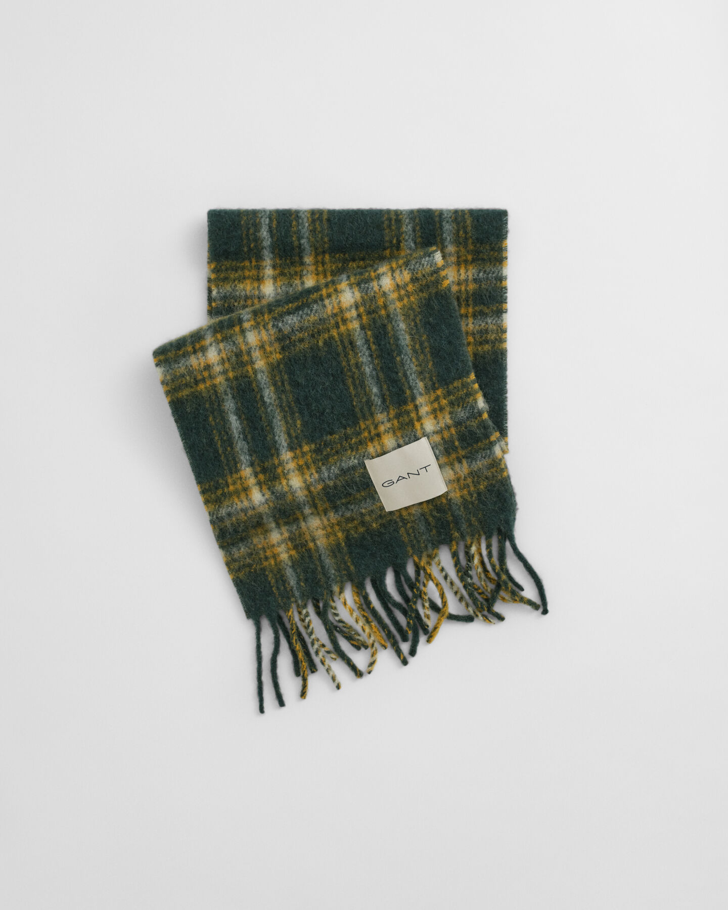 Sciarpa in misto mohair e alpaca con motivo a quadri