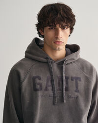 Felpa con cappuccio dal lavaggio vintage