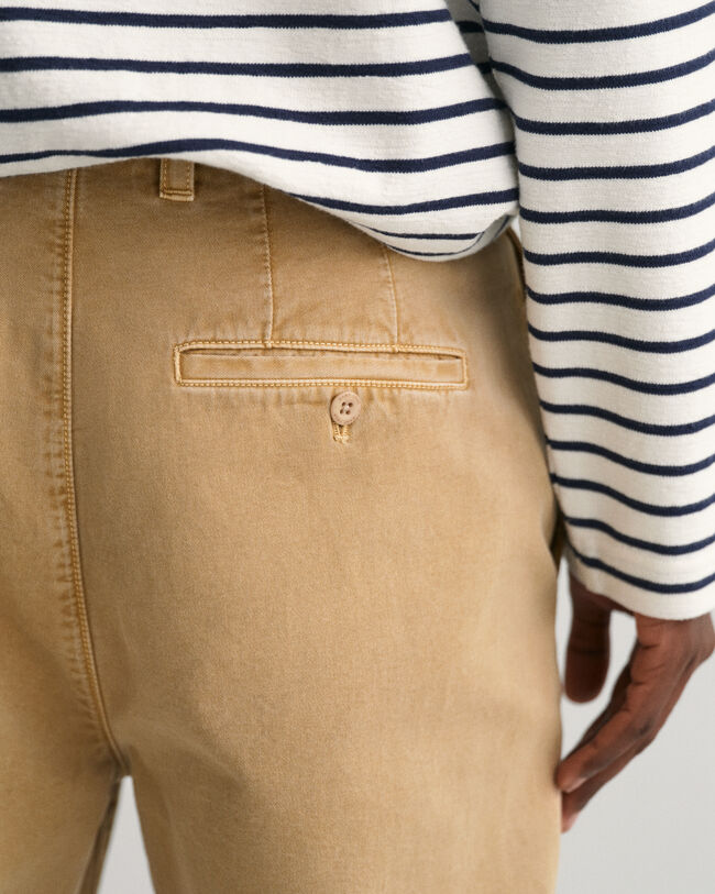 Pantaloni chino in twill straight fit