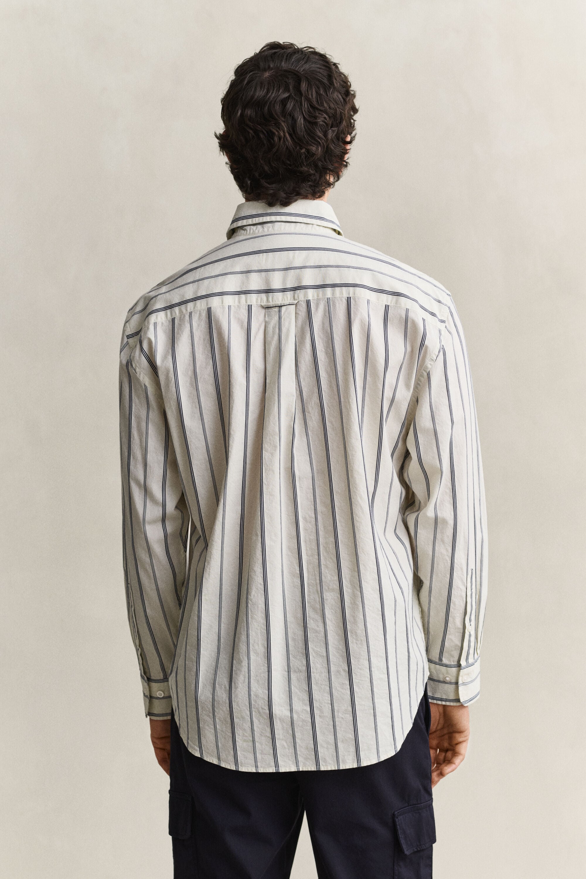 Camicia in tessuto a ratiera a righe relaxed fit