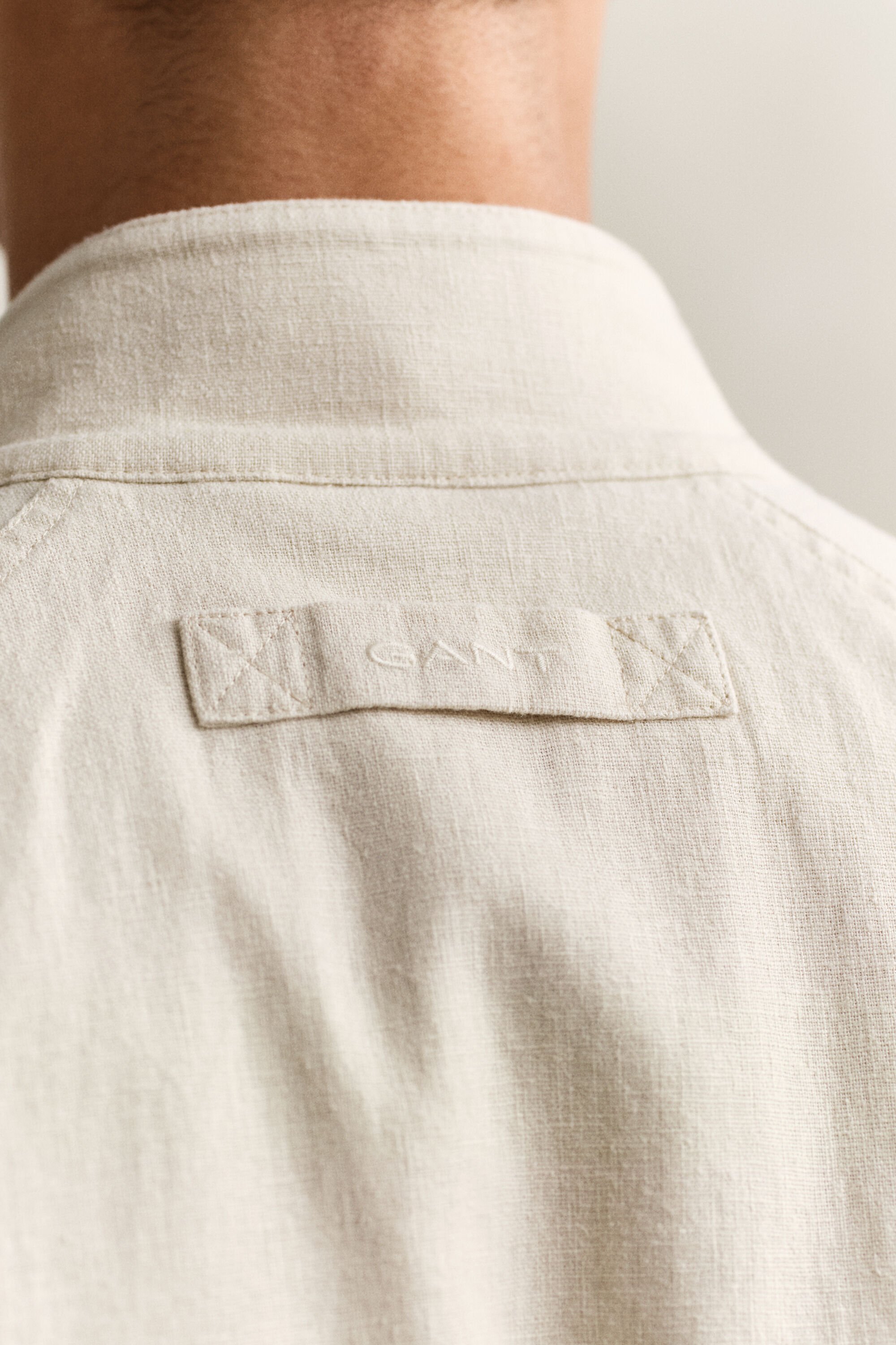 Giacca Harrington in misto lino