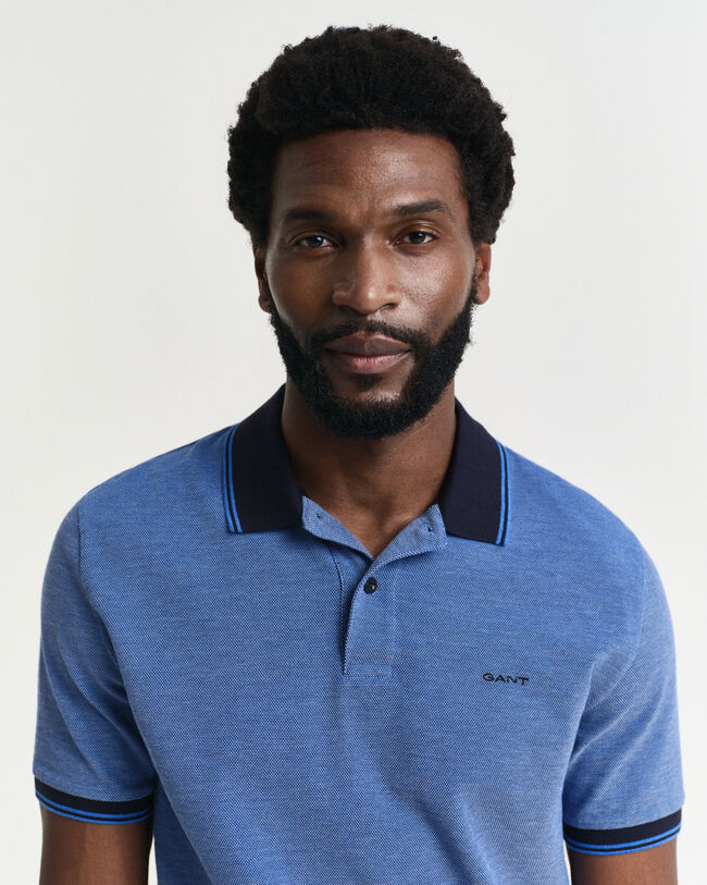 Polo in piqué Oxford a 4 colori