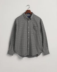 Camicia in cotone pied-de-poule oversize