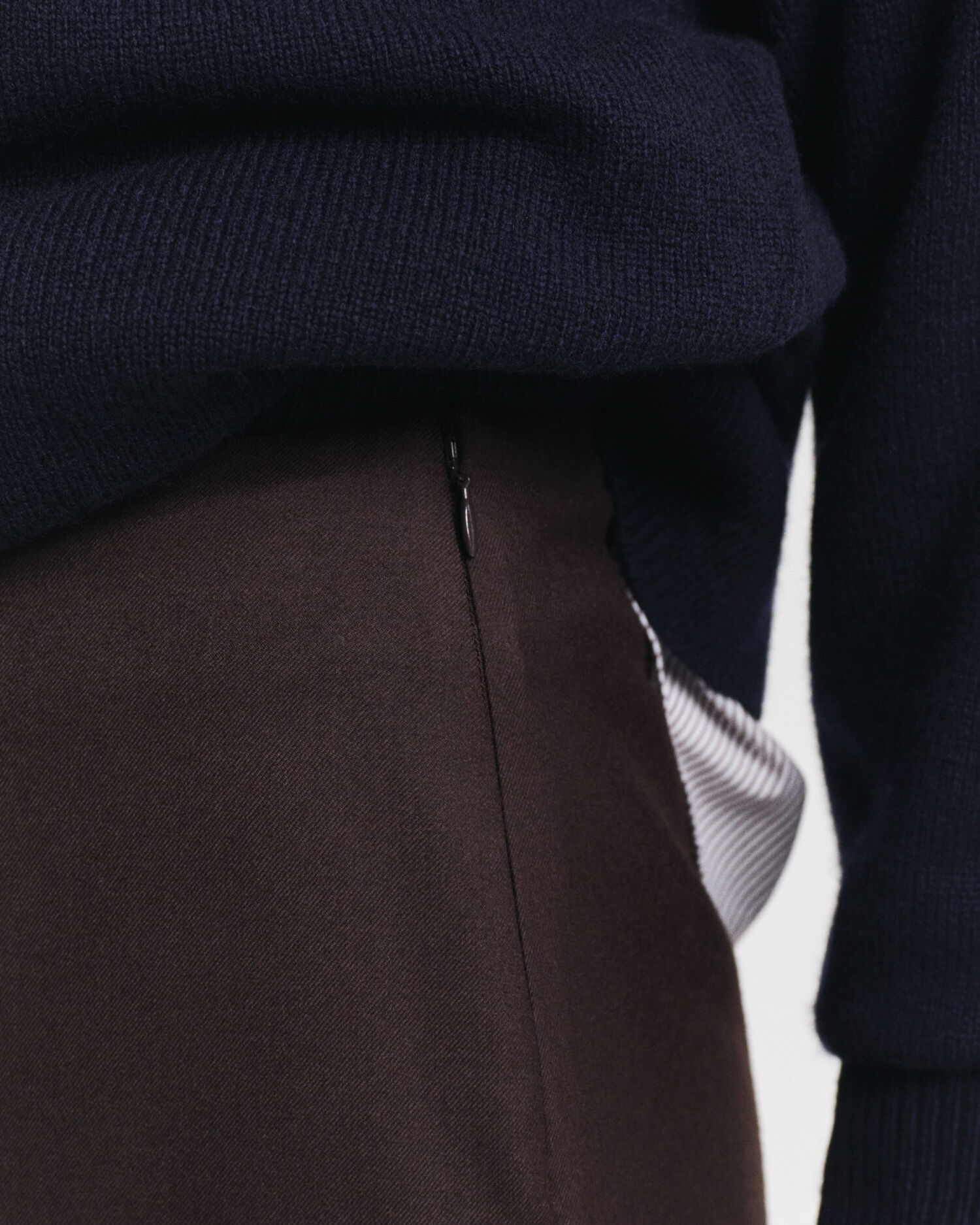 Gonna midi longuette in misto lana