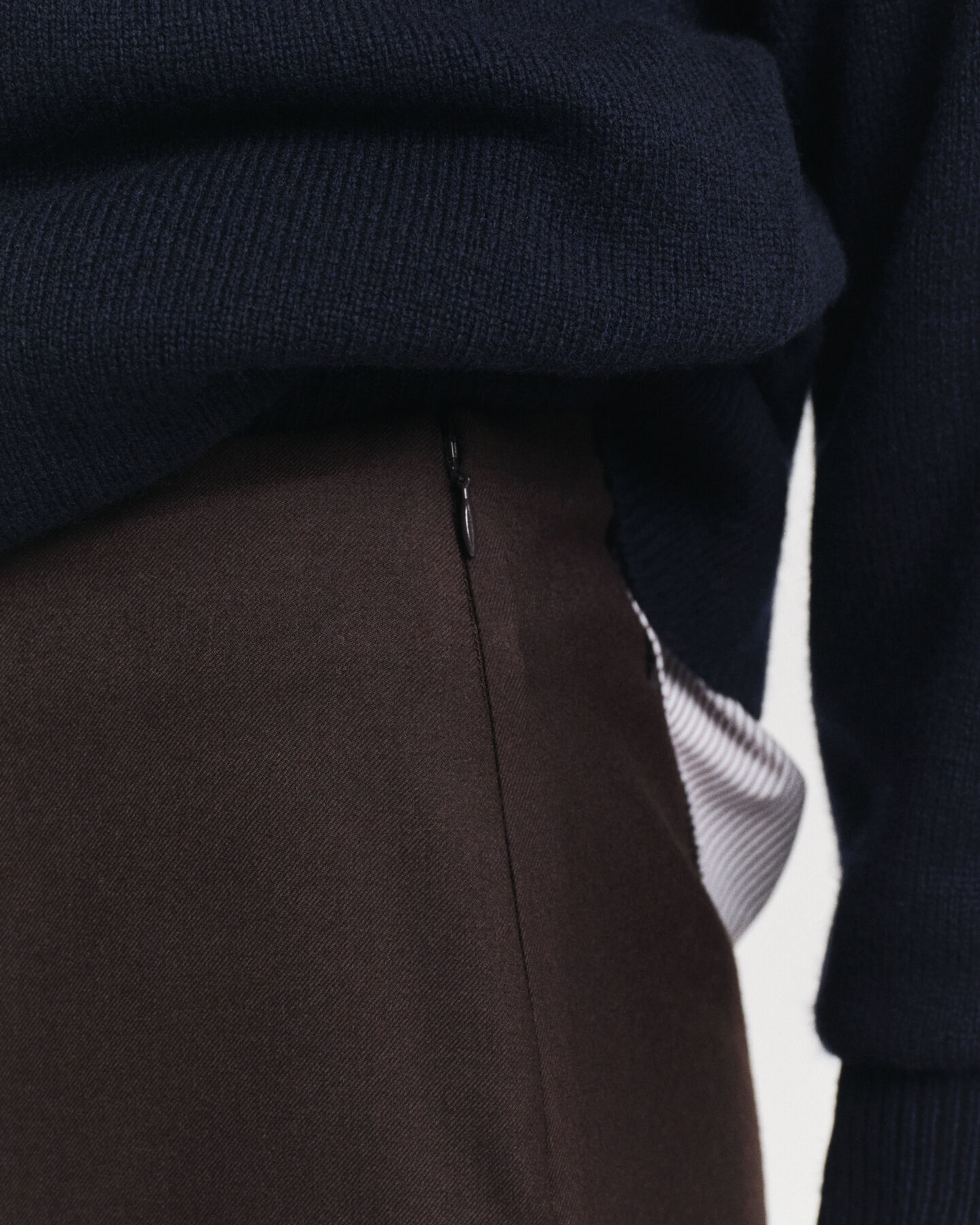 Gonna midi longuette in misto lana