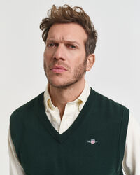 Piumino smanicato in cotone classico