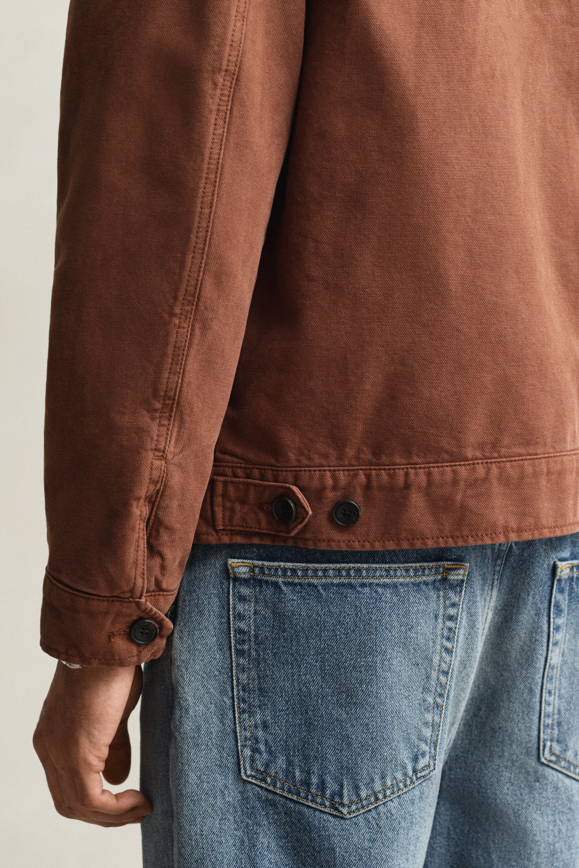 Giacca in tela di cotone