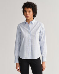 Camicia in broadcloth a quadri percalle regular fit