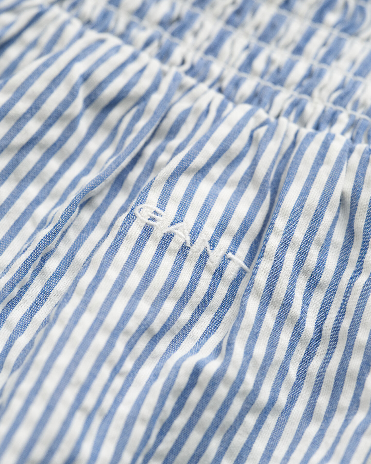 T-shirt a righe seersucker a nido d&rsquo;ape Teen Girls