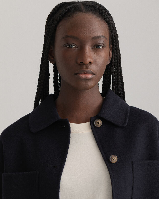 Giacca-camicia cucita a mano