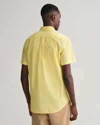 Camicia in broadcloth a maniche corte regular fit