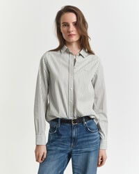 Camicia classica in popeline a righe regular fit