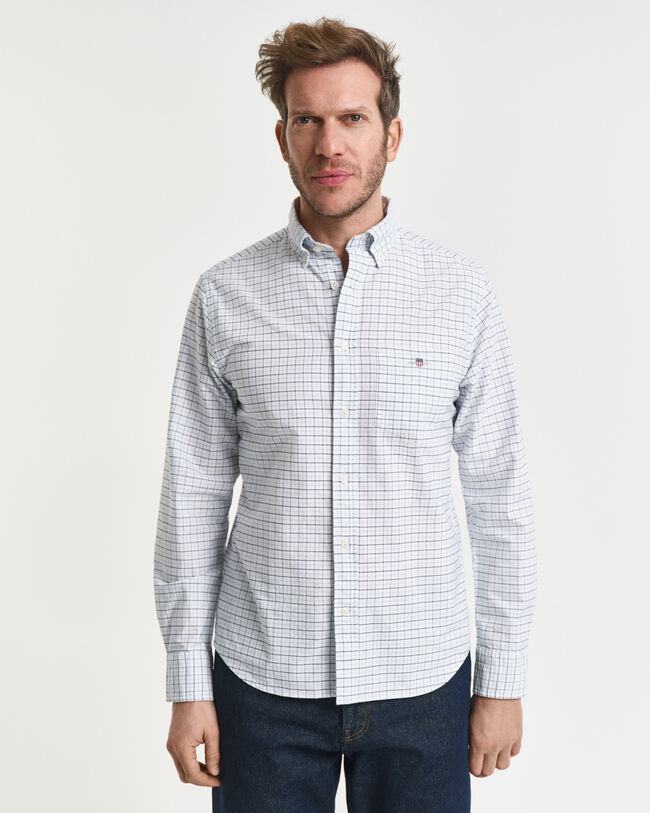 Camicia Oxford tattersall classica regular fit