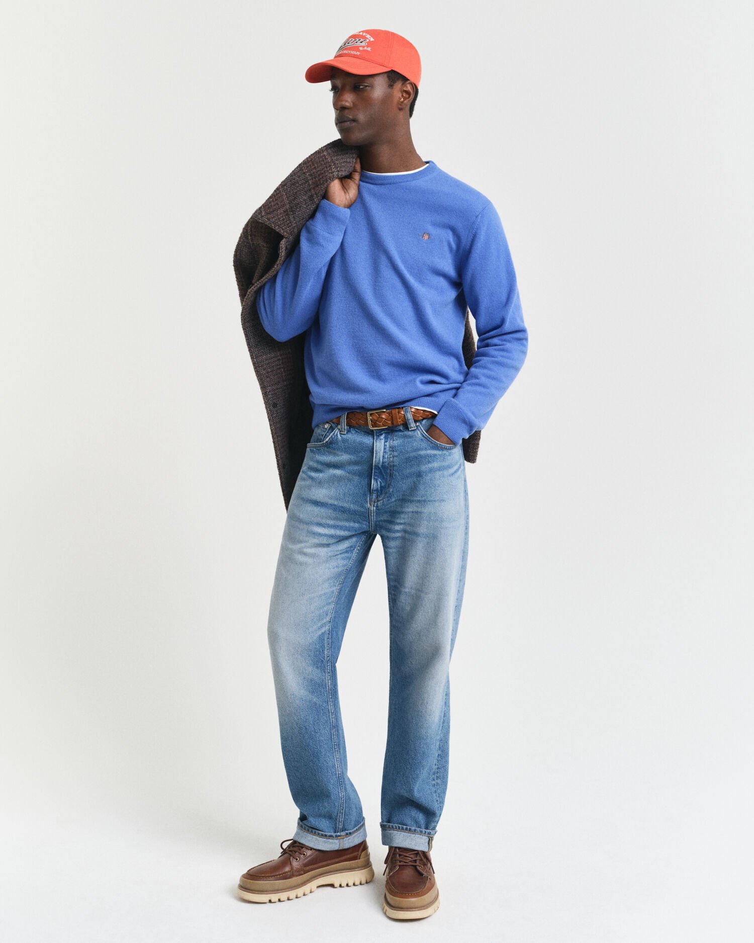 Maglia girocollo in finissima lana d’agnello