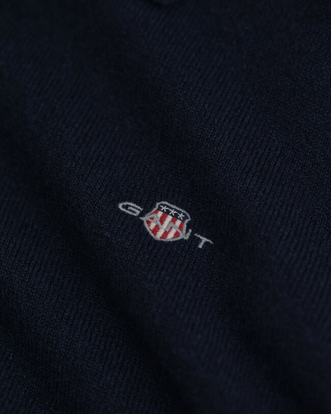 Maglia polo in finissima lana d’agnello