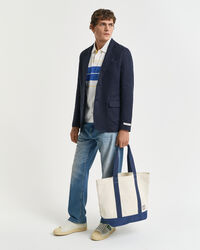 Blazer in lino regular fit