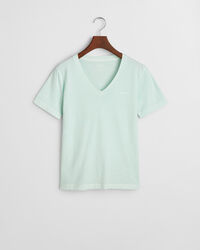 T-shirt Sunfaded con scollo a V