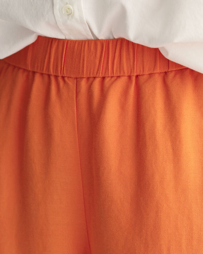 Pantaloni Pull-on in misto lino relaxed fit