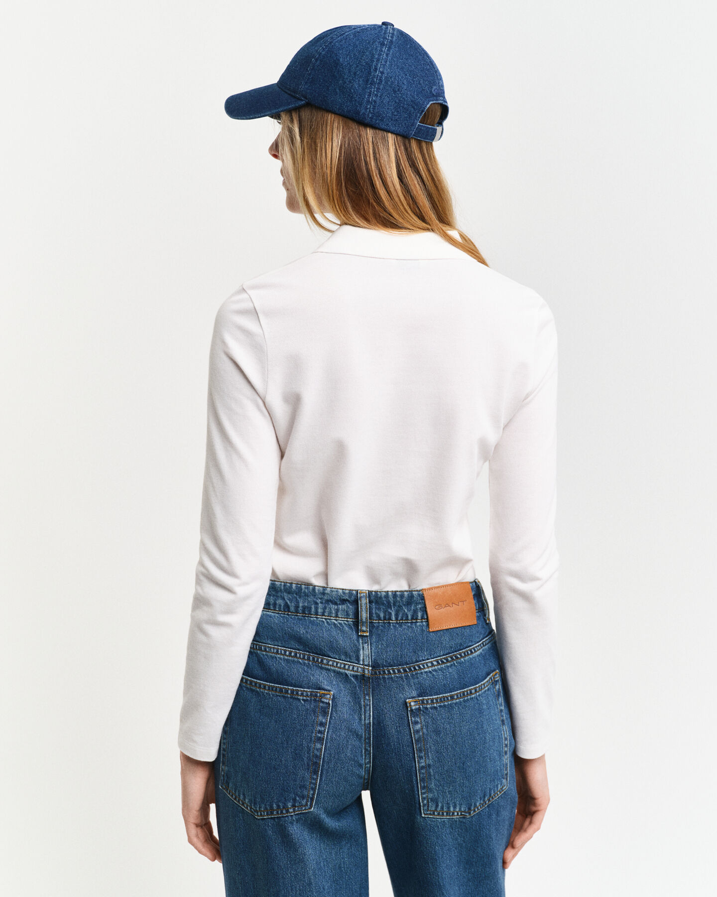 Polo in piqué a maniche lunghe Shield