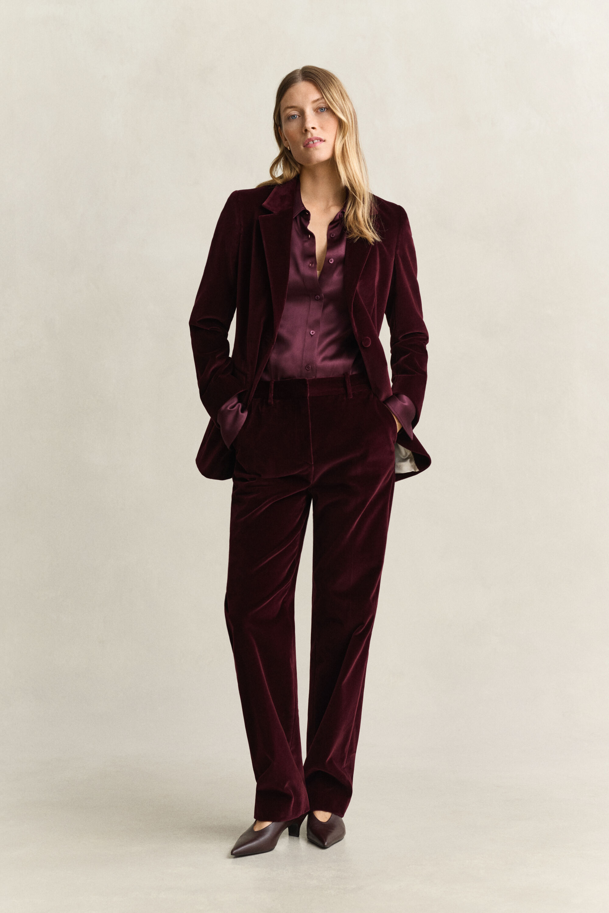 Pantaloni sartoriali in velluto