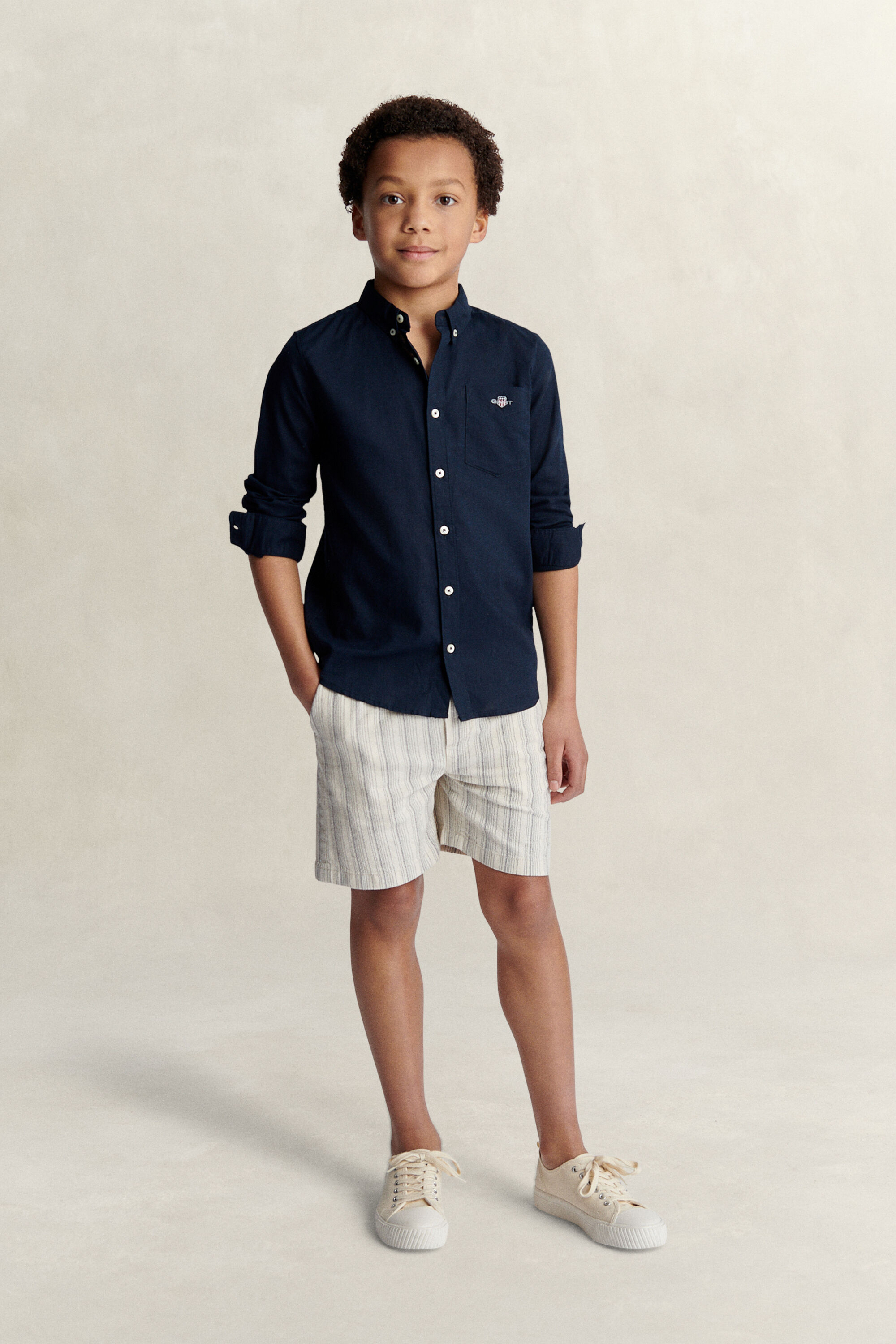 Camicia in misto lino Teen Boys