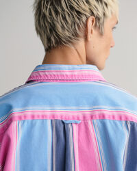 Camicia Heavy in twill a righe relaxed fit