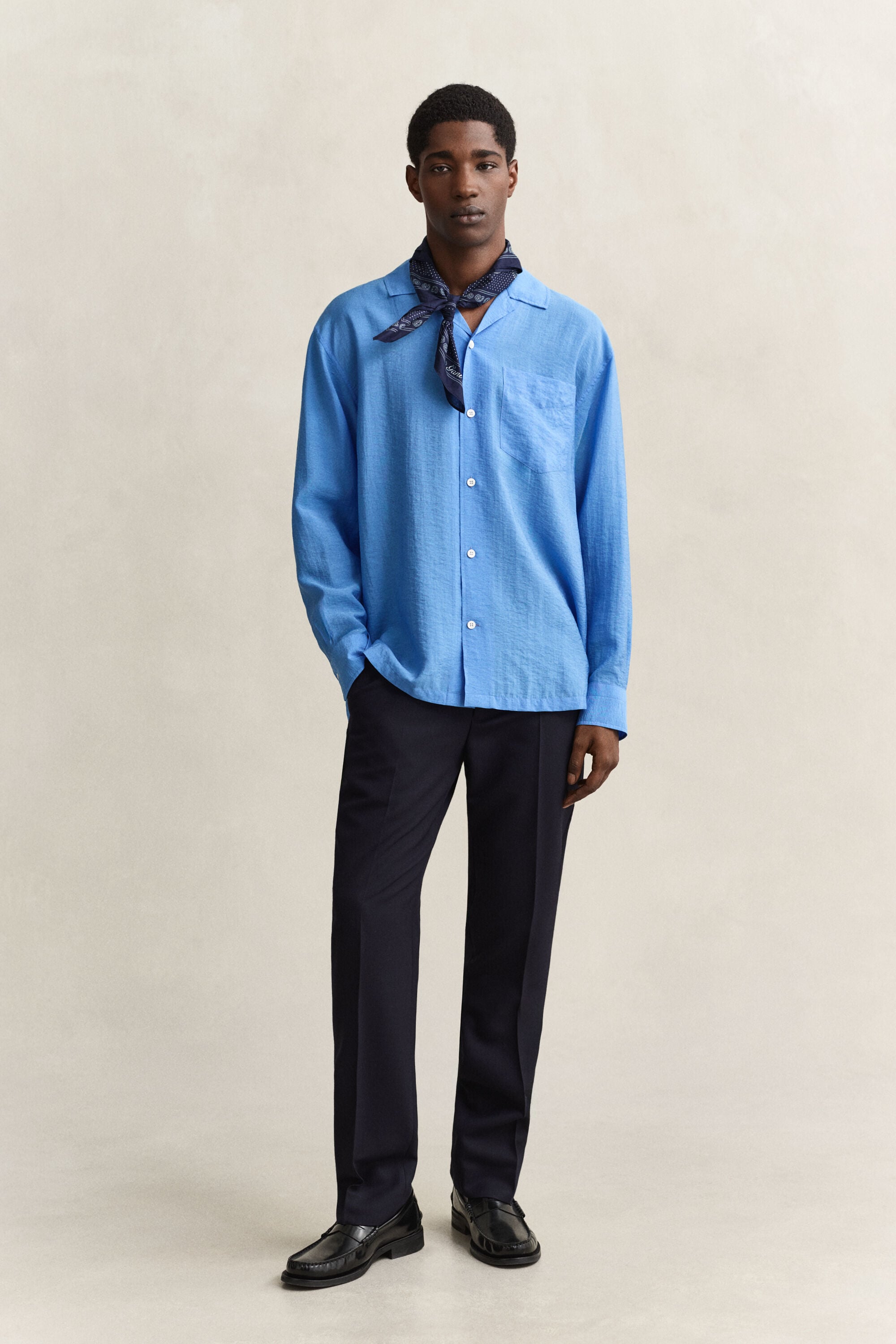 Camicia con colletto Camp