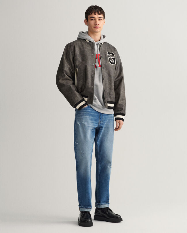 GANT Varsity Jacket in pelle