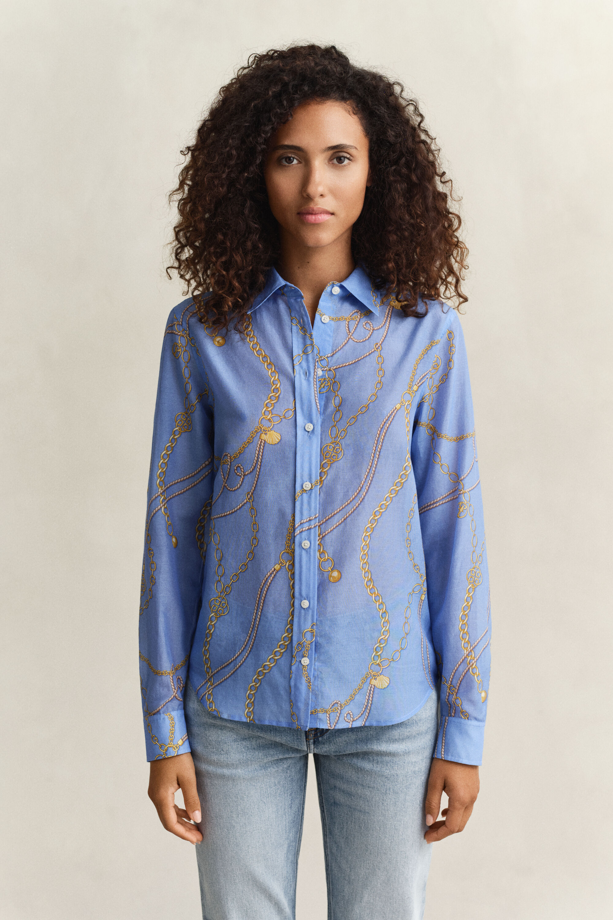 Camicia in cotone e seta