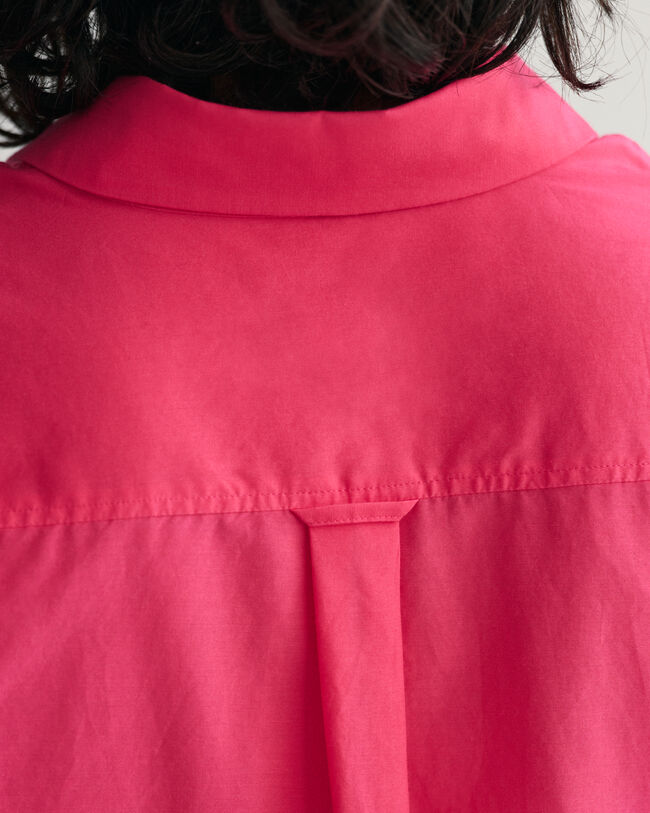 Camicia in misto cotone-seta a maniche corte relaxed fit