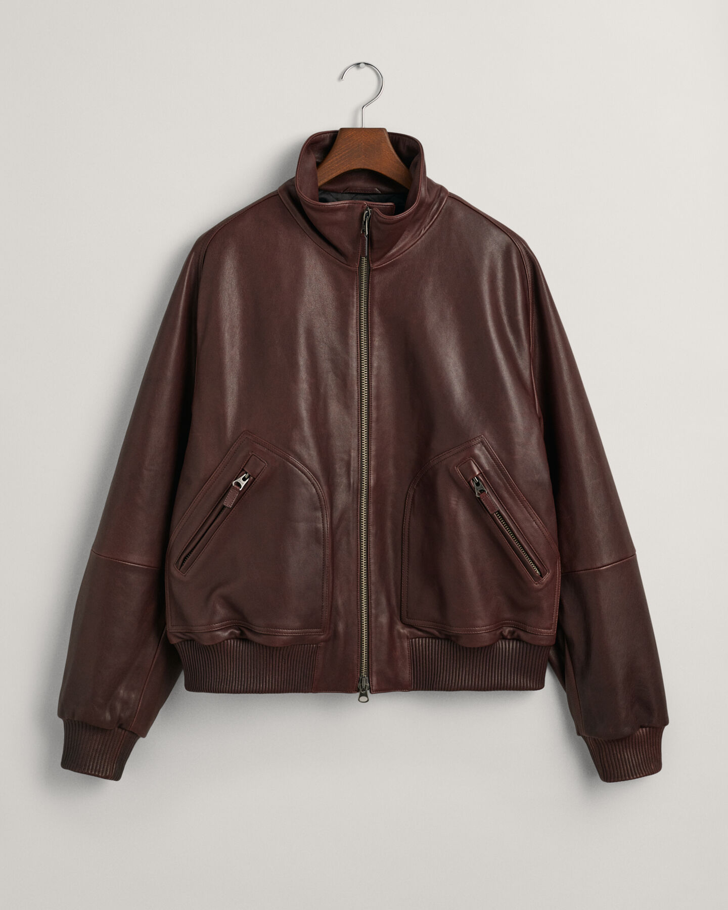 Giacca bomber in pelle
