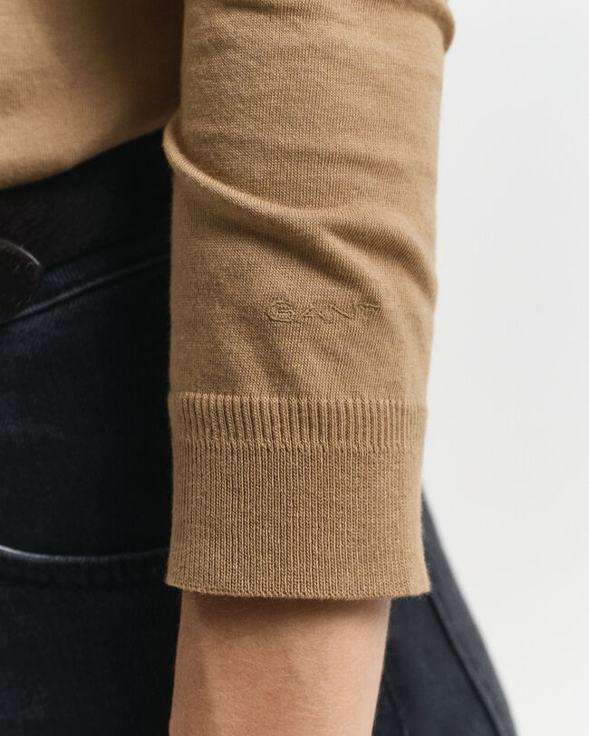 Polo a maniche lunghe con bottoni e senza cuciture