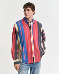 Camicia seersucker a righe oversize