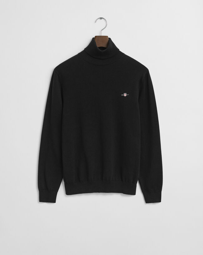 Maglia in cotone con collo alto classico