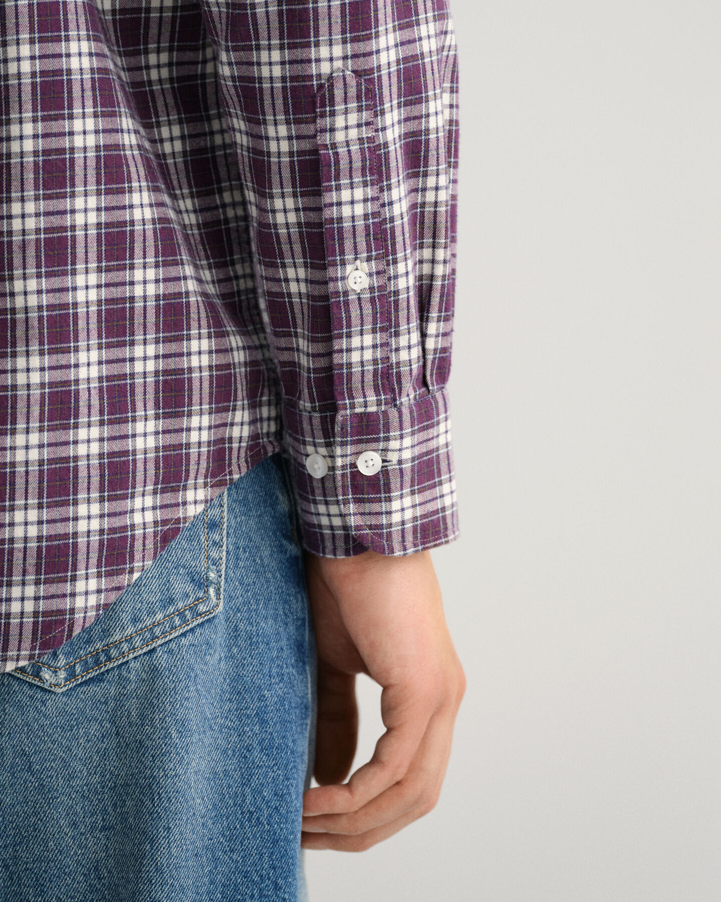 Camicia a quadri in flanella regular fit