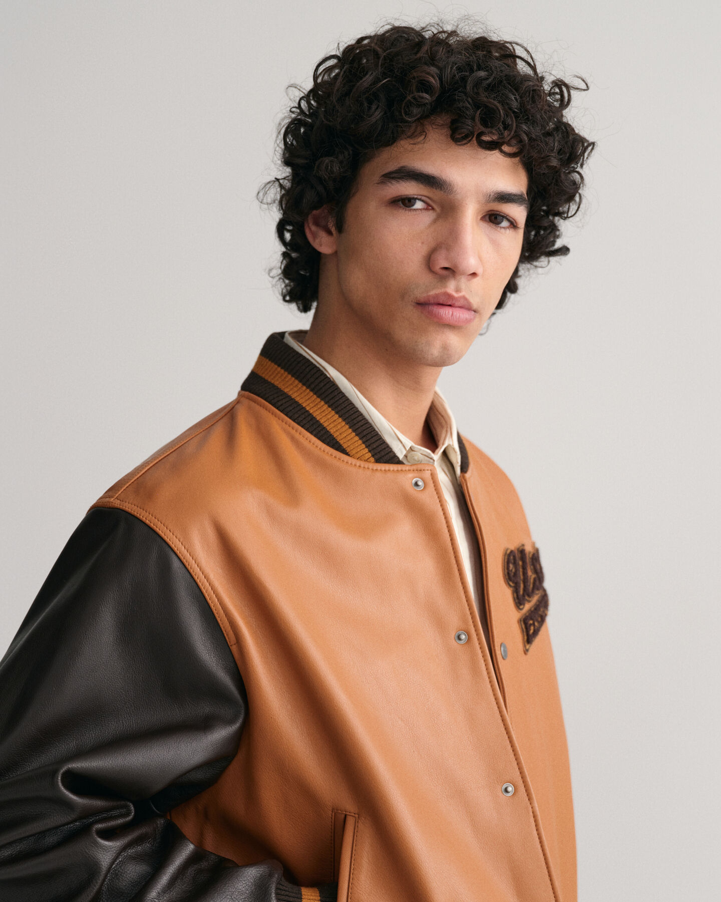 GANT Varsity Jacket in pelle