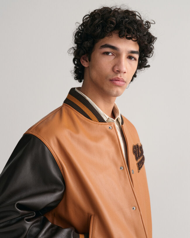 GANT Varsity Jacket in pelle
