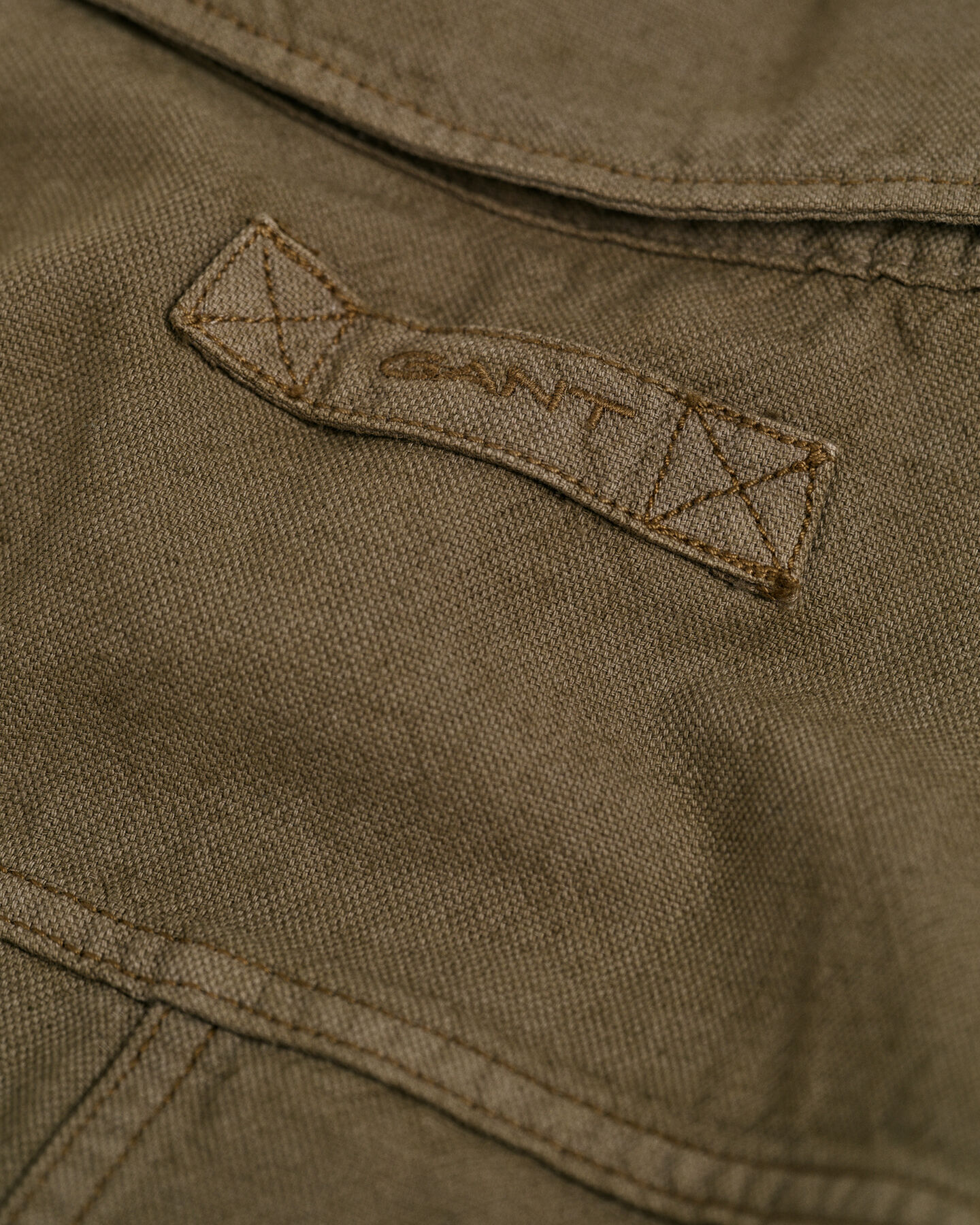 Camicia di lino-cotone tinta in capo