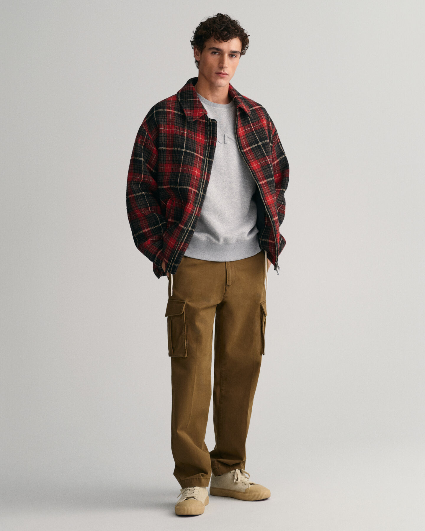 Pantaloni cargo in twill