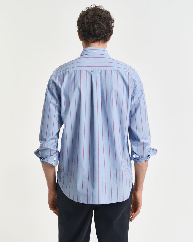 Camicia a righe Heritage in popeline relaxed fit