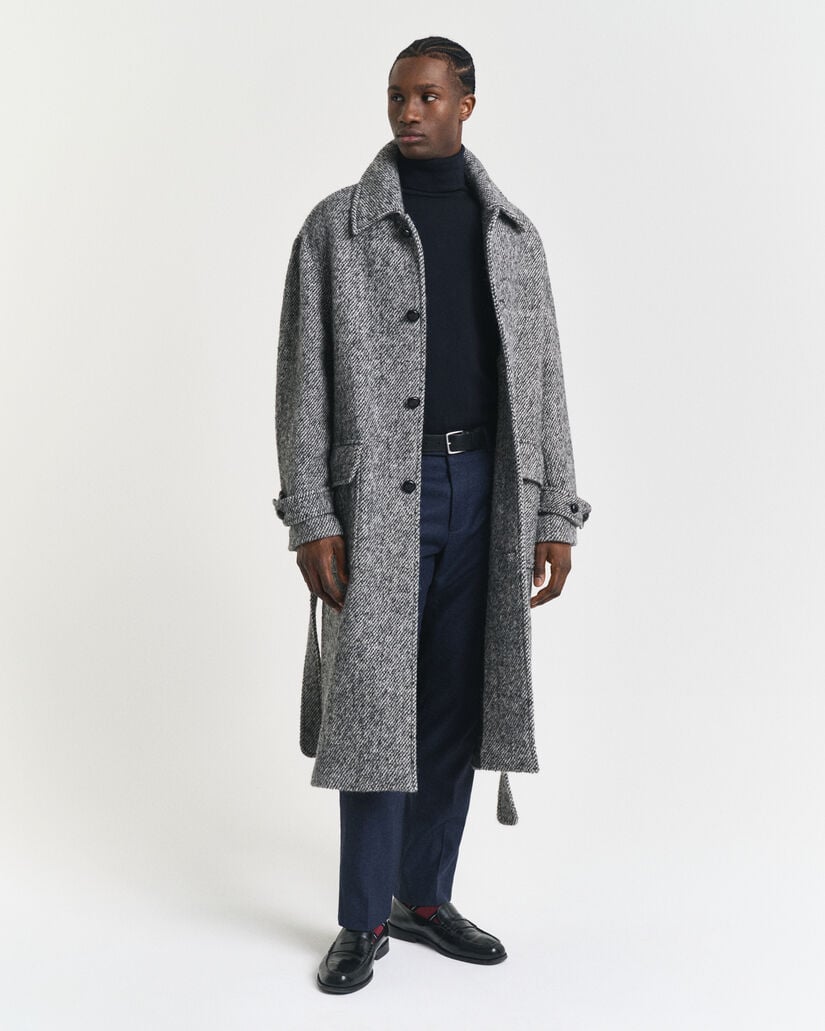 Maglia in cotone con collo alto classico