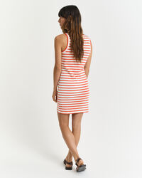 Abito in jersey a righe a canotta