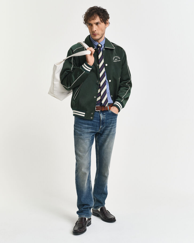 Camicia classica in popeline percalle regular fit