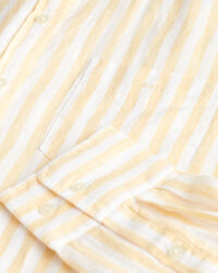 Camicia di lino a righe relaxed fit